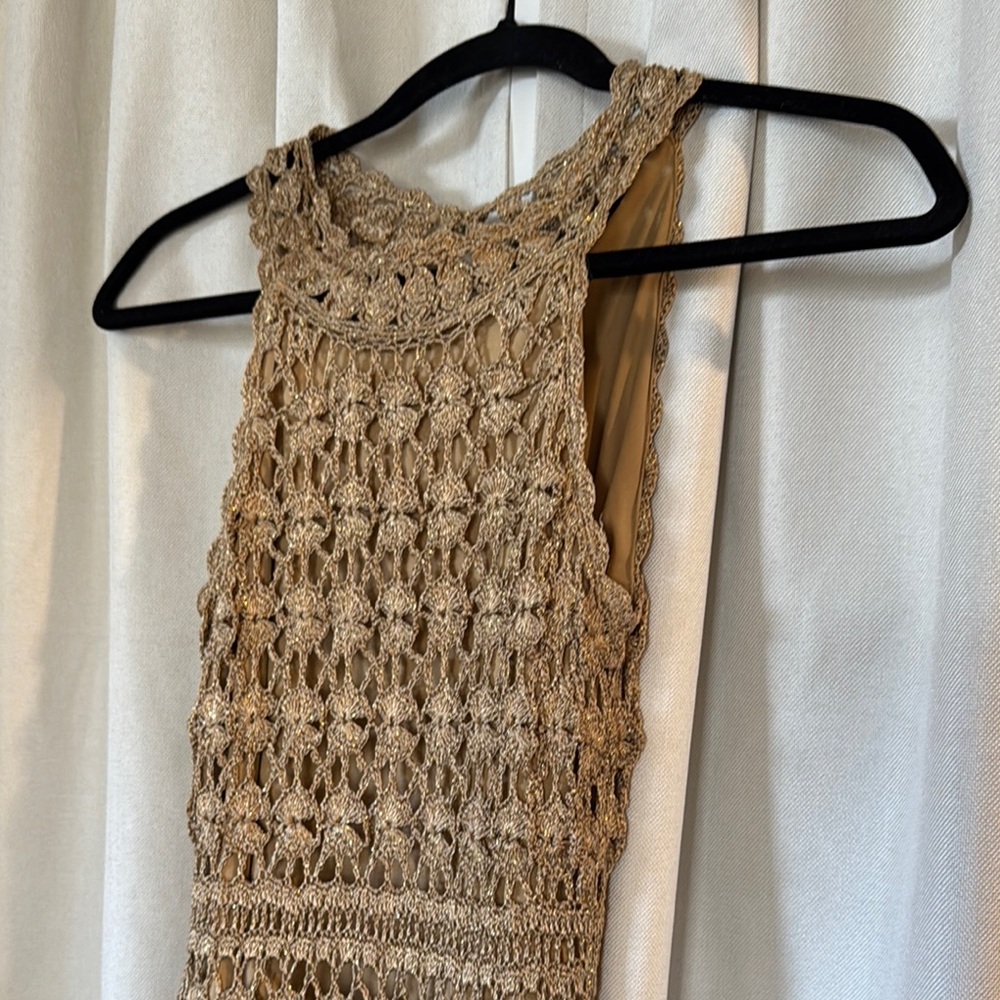 Crochet Sleeveless Midi Dress